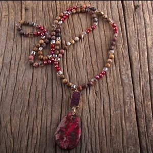 Unique Bohemian pendant necklace